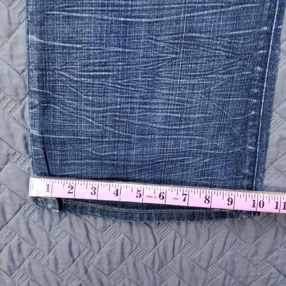 Inc International Concepts Jeans Mens 40x32 Blue Straight Fit Dark Wash Denim - Picture 5 of 11